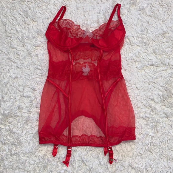 Victoria's Secret Other - 💋NWOT Victoria’s Secret Red Lace Teddy💋
